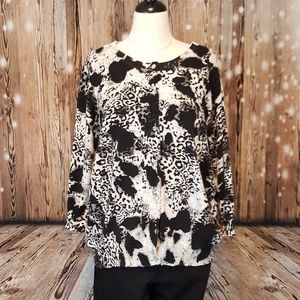 Animal print cardigan
